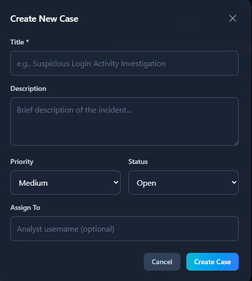 Case Management UI